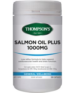 THOMPSON'S 湯普森 天然三文魚油 SALMON OIL PLUS 1000MG [調節免疫以及維護視網膜的健康] 300粒